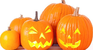 Halloween jack-o'-lanterns